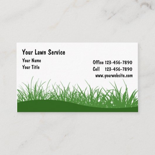芝生の名刺 名刺 (正面)