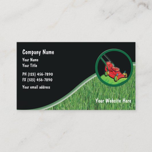 芝生の名刺 名刺 (正面)