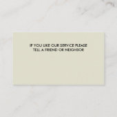 芝生の名刺NEW 名刺 (裏面)