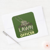 芝生の執行役員のおもしろい園芸用ギフト スクエアシール (封筒)