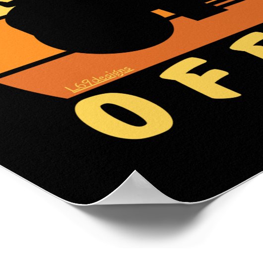 芝生の執行役員のおもしろい園芸用ギフト ポスター (角)