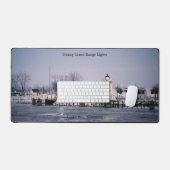 芝生の島のレンジライトデスクマット デスクマット (キーボード&マウス)