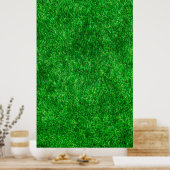 芝生の庭の公園地面 ポスター (キッチン)