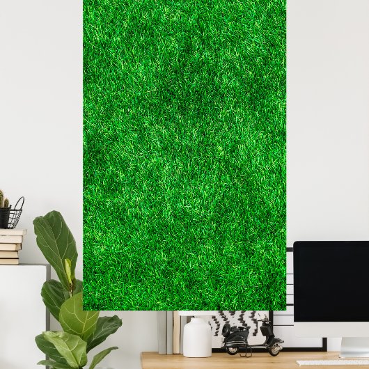 芝生の庭の公園地面 ポスター (ホームオフィス)