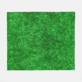 芝生の庭園の公園 フリースブランケット (正面(横))