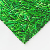 芝生の庭園の公園 フリースブランケット (角)