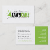 芝生の心配およびヤード・メンテナンスの名刺 名刺 (正面/裏面)
