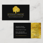 芝生の心配および園芸名刺 名刺 (正面/裏面)