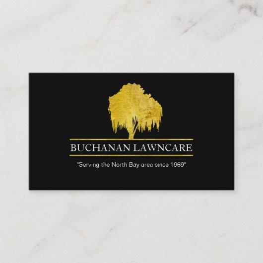 芝生の心配および園芸名刺 名刺 (正面)