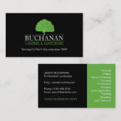 芝生の心配および園芸名刺 名刺 (正面/裏面)