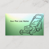 芝生の心配のカスタマイズ可能な名刺 名刺 (裏面)