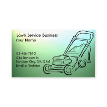 芝生の心配のカスタマイズ可能な名刺