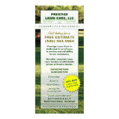 芝生の心配のカスタムな棚カード ラックカード (裏面)