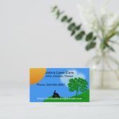 芝生の心配のサービス業カード 名刺 (スタンド正面)