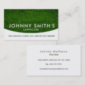 芝生の心配のスローガンの名刺 名刺 (正面/裏面)