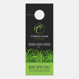 芝生の心配のドア・ハンガー ドアノブサイン