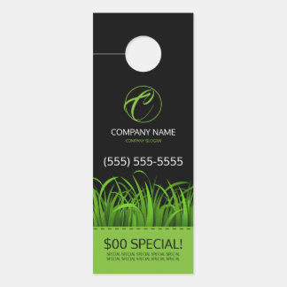 芝生の心配のドア・ハンガー ドアノブサイン