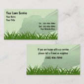 芝生の心配の名刺 名刺 (正面/裏面)