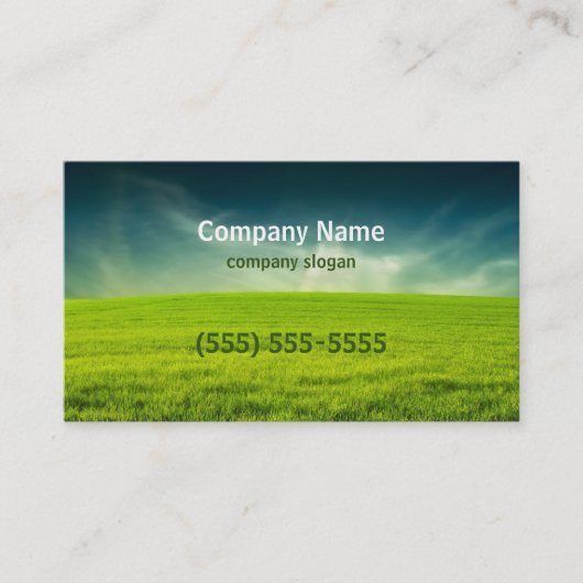 芝生の心配の名刺 名刺 (正面)