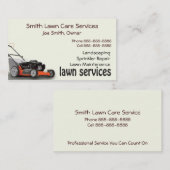 芝生の心配の造園のサービス業カード 名刺 (正面/裏面)