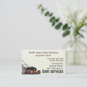 芝生の心配の造園のサービス業カード 名刺 (スタンド正面)