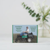 芝生の心配サービス 名刺 (スタンド正面)