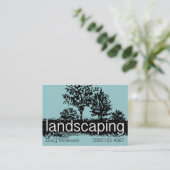 芝生の心配ビジネスまたはサービスカードテンプレート 名刺 (スタンド正面)