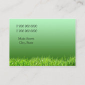 芝生の心配ビジネス 名刺 (裏面)