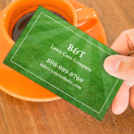 芝生の心配分野の草の名刺 名刺