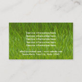 芝生の心配及び芝生のはっきりしたな文字を美化すること 名刺 (裏面)