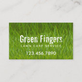 芝生の心配及び芝生のはっきりしたな文字を美化すること 名刺 (正面)