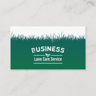 芝生の心配及び芝生の背景を美化すること 名刺