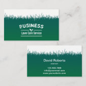 芝生の心配及び芝生の背景を美化すること 名刺 (正面/裏面)