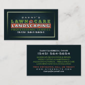 芝生の心配及び造園のカスタムな名刺 名刺 (正面/裏面)