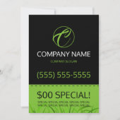 芝生の心配5x7のフライヤ 招待状 (正面)