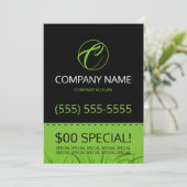 芝生の心配5x7のフライヤ 招待状 (スタンド正面)