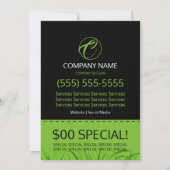 芝生の心配5x7のフライヤ 招待状 (裏面)