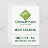 芝生の心配5x7のフライヤ 招待状 (正面)