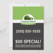 芝生の心配5x7のフライヤ 招待状 (正面)