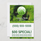 芝生の心配5x7のフライヤ 招待状 (正面)