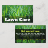 芝生の心配。 カスタマイズ可能な昇進の美化 紹介カード (正面/裏面)