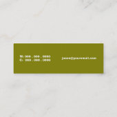 芝生の心配 スキニー名刺 (裏面)