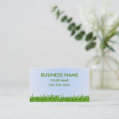 芝生の心配 名刺 (スタンド正面)