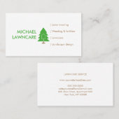 芝生の手入れ景観草の刈り取り 名刺 (正面/裏面)