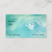 芝生の手入れ・清掃の名刺 名刺 (裏面)