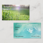 芝生の手入れ・清掃の名刺 名刺 (正面/裏面)