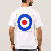 芝生の投げ矢のラベルのチャンピオン Tシャツ (裏面)