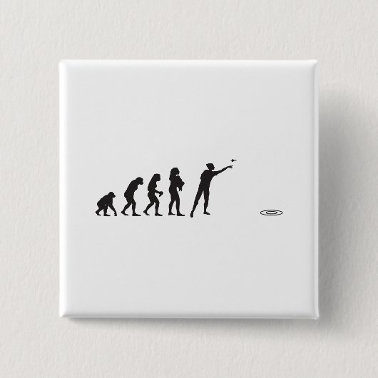 芝生の投げ矢 缶バッジ (正面)