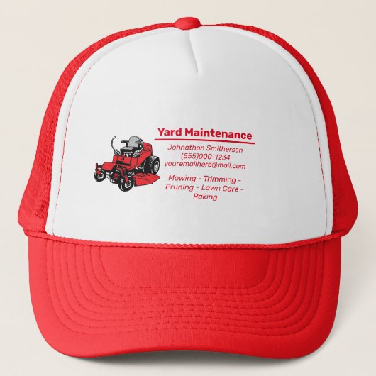 芝生の整備 キャップ (正面)