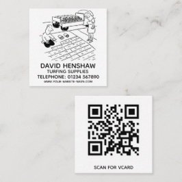 芝生の敷設と芝生用品 スクエア名刺